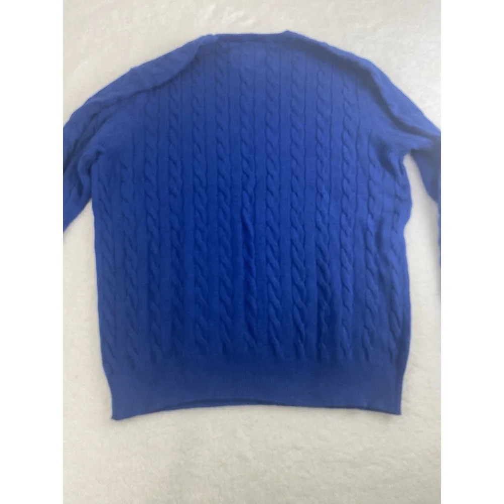 St Johns Bay Crew Neck Pullover Sweater Estate Blue SZ‎ 2XL Super Soft New Tags